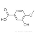 Benzoicacid, 3-hydroxy-4-methoxy CAS 645-08-9